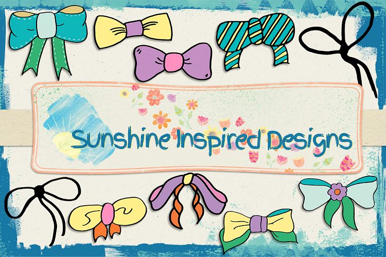Doodle Bow Templates No.2