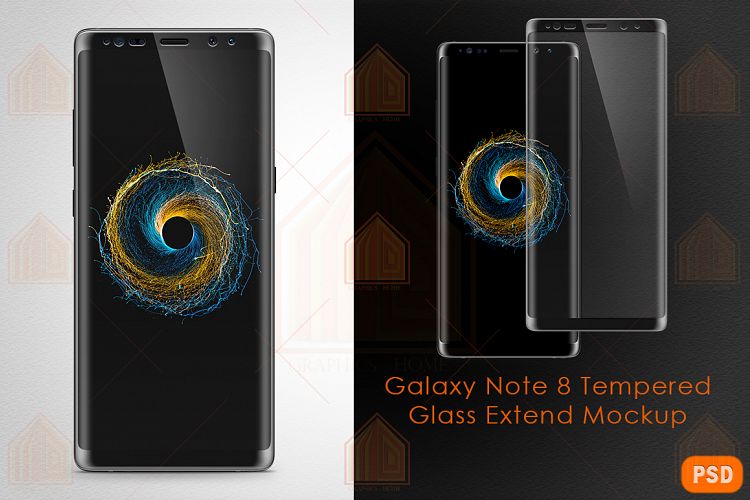 Samsung Galaxy Note 8 Tempered Glass extend-V1-V2-Template