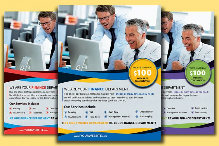Finance Department Flyer Template