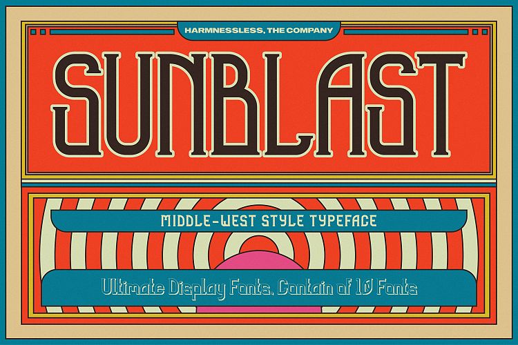 Sunblast Display Typeface