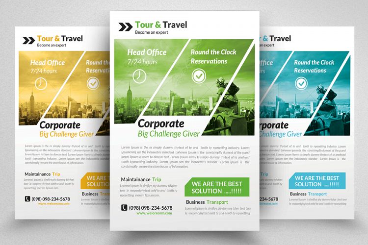 Business Tour Travel Agency Flyer