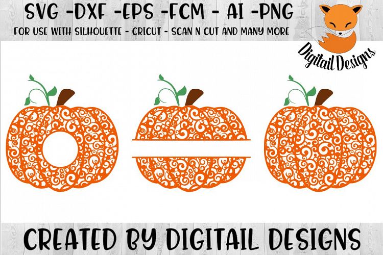 Swirl Pumpkin SVG for Silhouette, Cricut, Scan N Cut