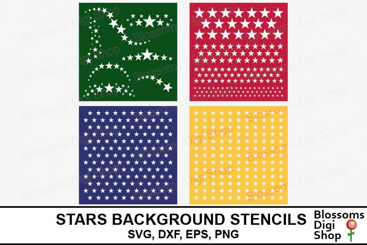 Stars Background Stencils
