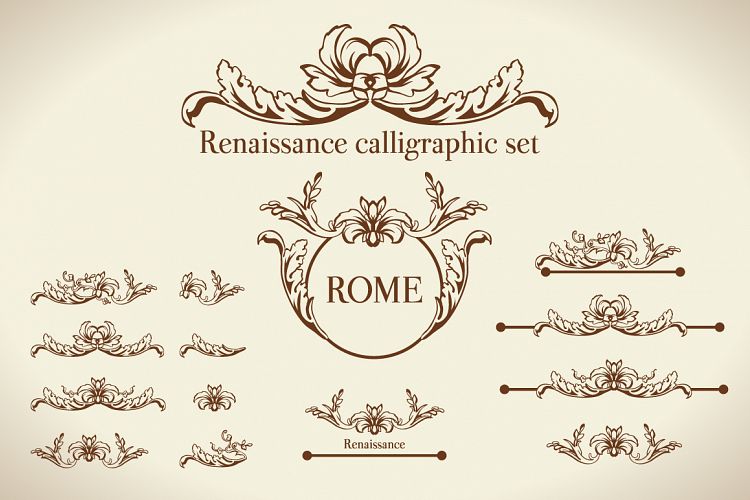 Renaissance Vector Calligraphy 