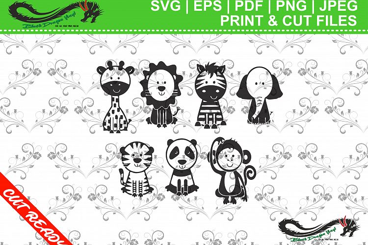 Set of 7 Cute Animals 