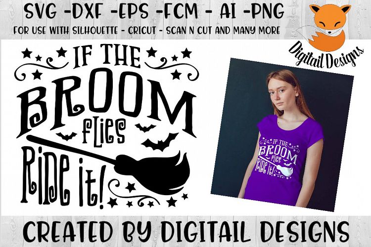 If the Broom flies SVG for Silhouette, Cricut, Scan N Cut