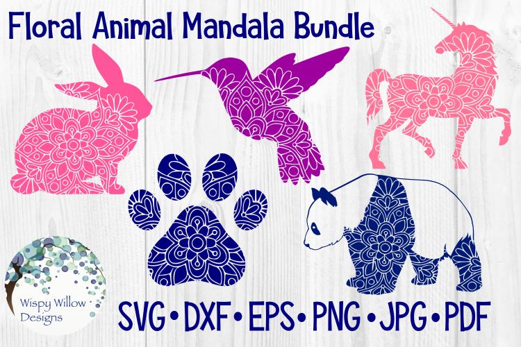 Floral Animal Mandala Bundle