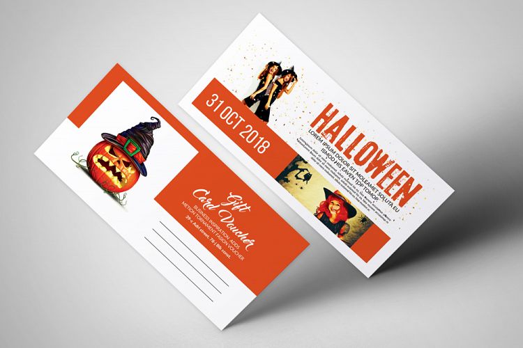 Halloween Gift Voucher Template