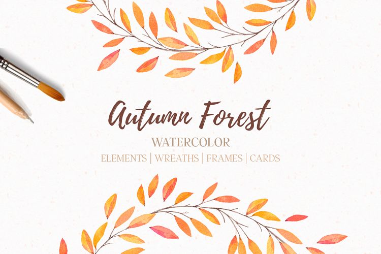 Autumn forest | Watercolor | Fall example image 1