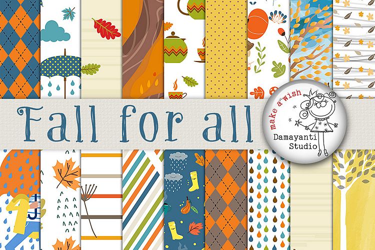 Fall for all, Autumn papers, Planner Sticker papers, Craft