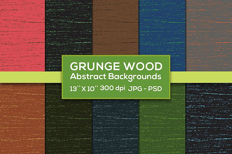 Grunge Wood Abstract 10 Backgrounds