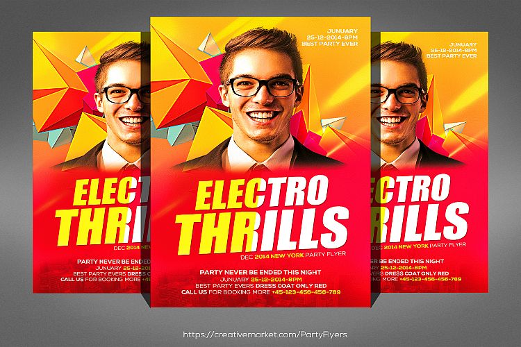 Electro Thrillr Flyer Template