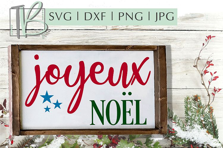 Joyeux Noel SVG, Christmas Sign SVG