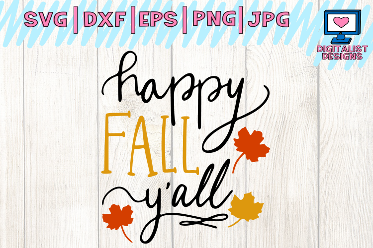 happy fall yall svg, autumn svg, fall svg