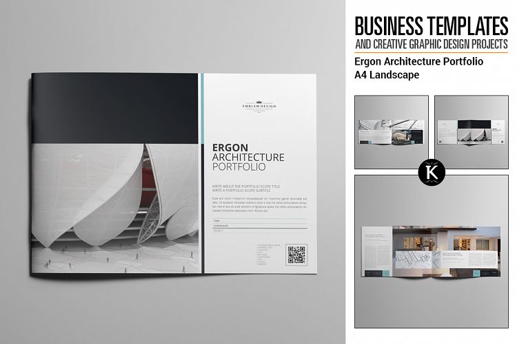 Ergon Architecture Portfolio A4 Landscape