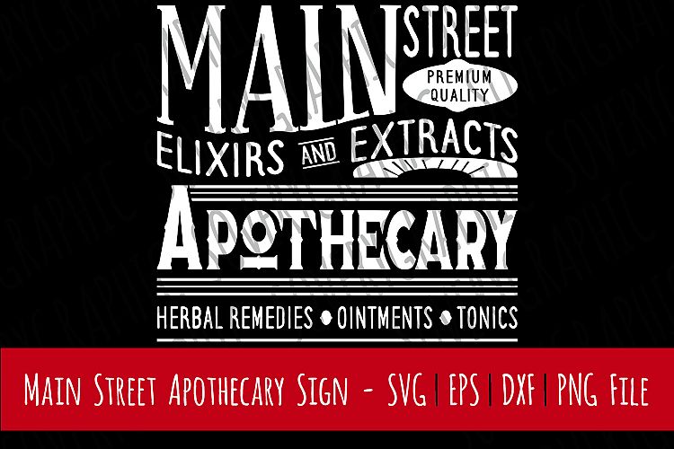 Main Street Apothecary | SVG | PNG | Vintage Farmhouse