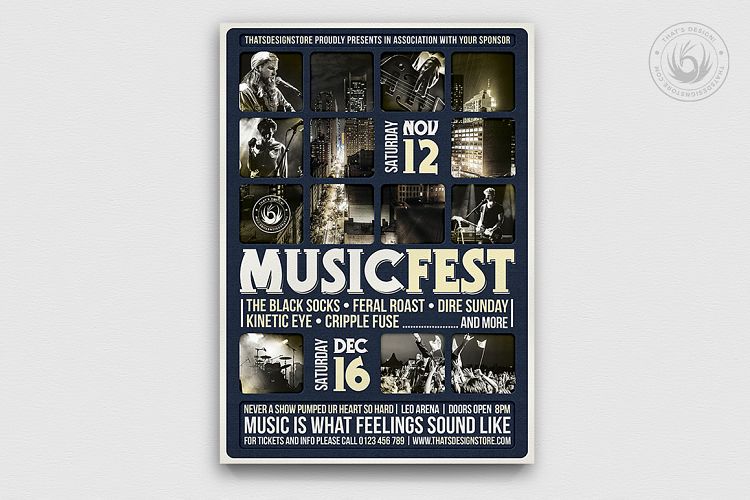 Music Festival Flyer Template V13