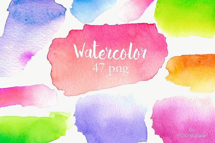 Watercolor Background Watercolor Blotches