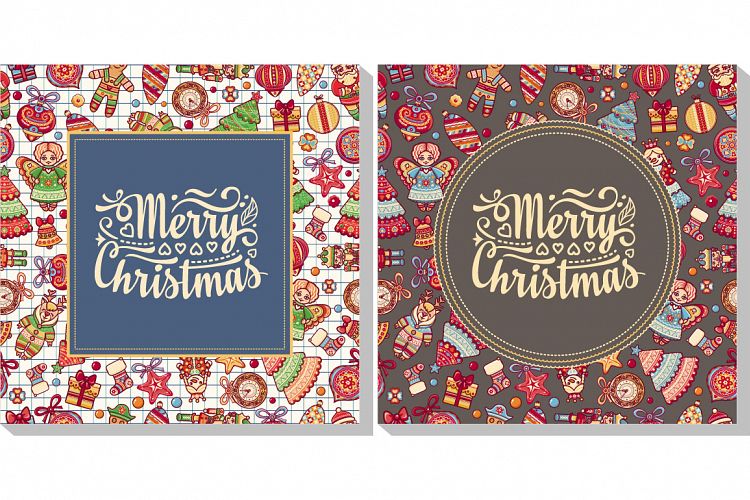 Christmas invitation. Christmas template. Greeting card. Xmas flyer