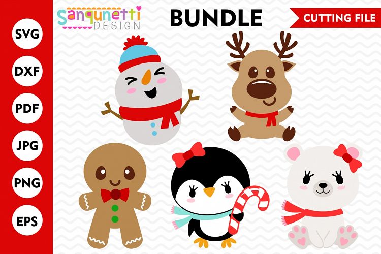 Christmas character Bundle SVG Bundle, Christmas, Winter