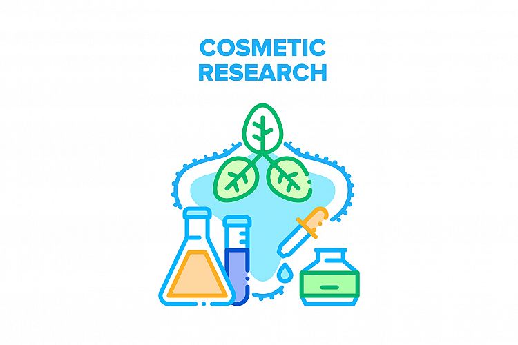 Cosmetic Research Occupation Vector Concept Color example image 1