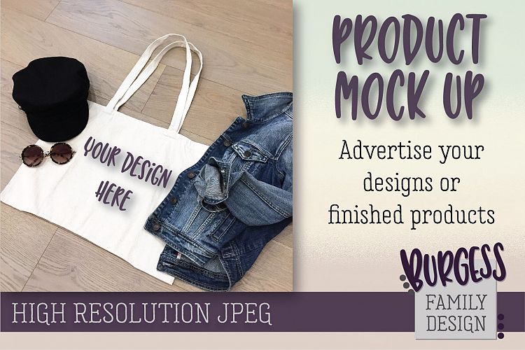 MOCK UP Styled beach bag tote | High Resolution JPEG