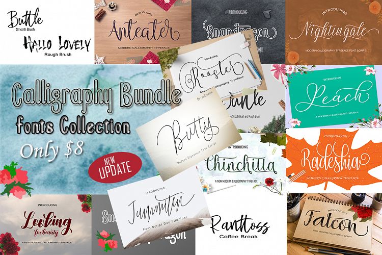 Calligraphy Font Bundles