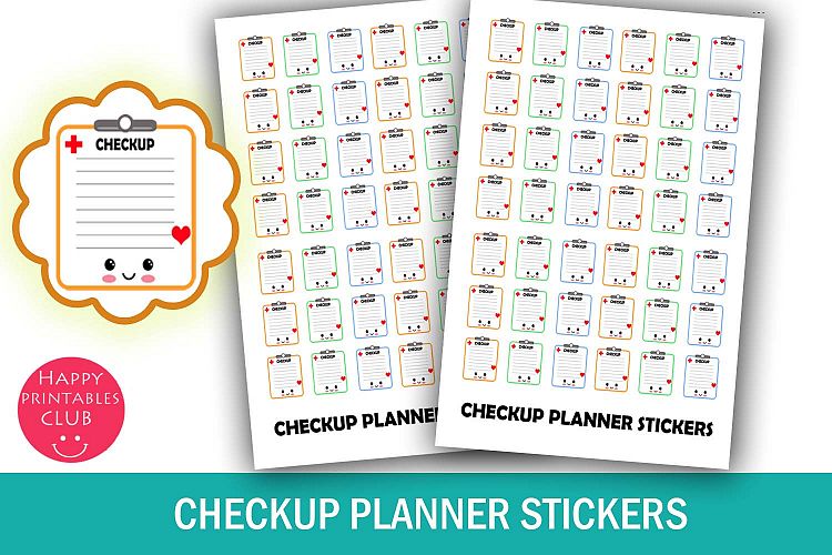 Check-Up Planner Stickers- Doctor Planner-Medical Icon