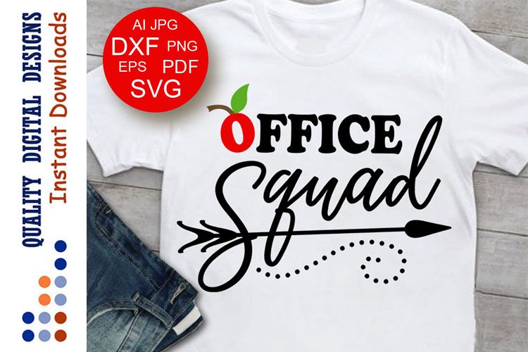 Office squad svg Teacher svg Arrow svg for Cricut Silhouette