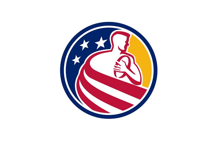 American Rugby Player Icon