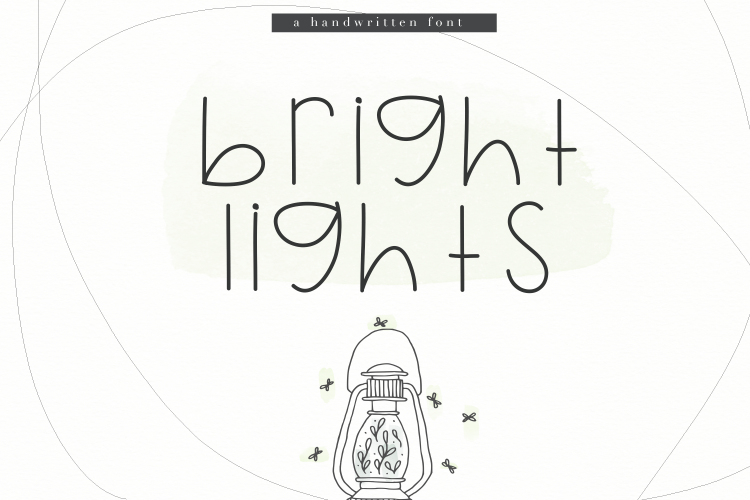 Bright Lights - A Cute Handwritten Font