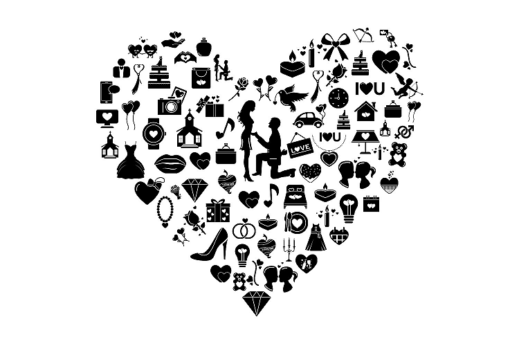 Wedding & Love Vector Icons
