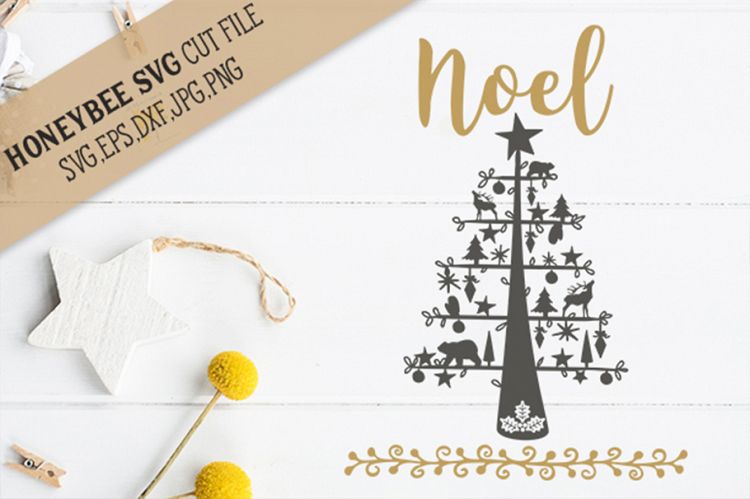 Nordic Noel Farmhouse Christmas SVG Cut File