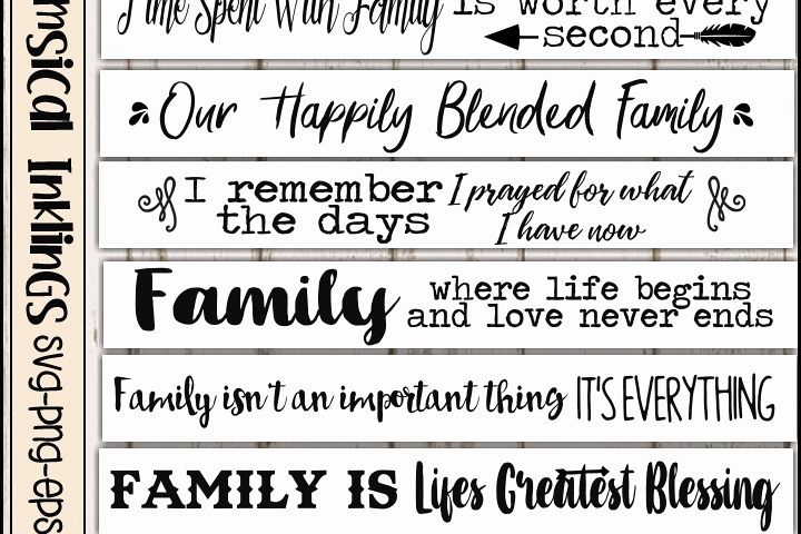 Family Love Sign SVG Bundle