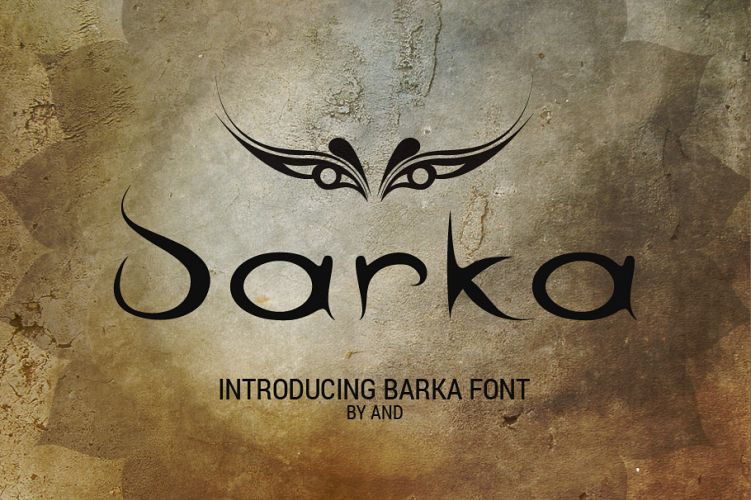 Barka font