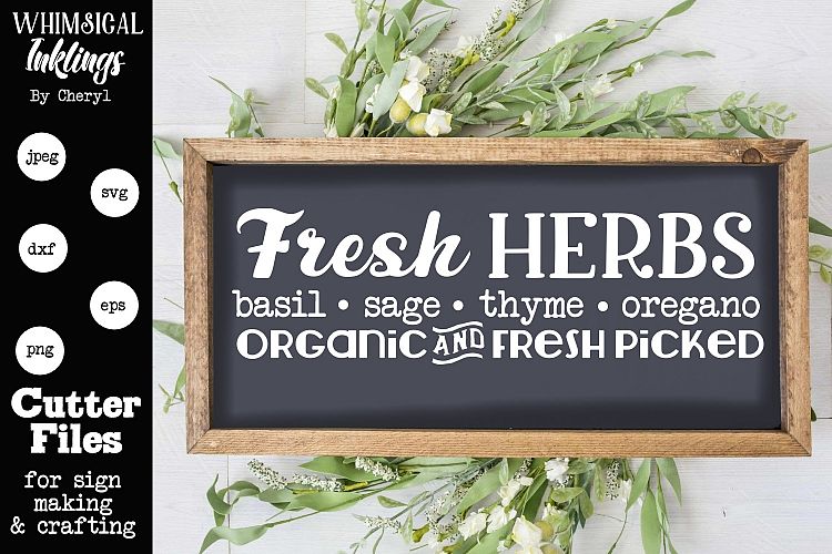 Download Fresh Herbs SVG (290557) | SVGs | Design Bundles