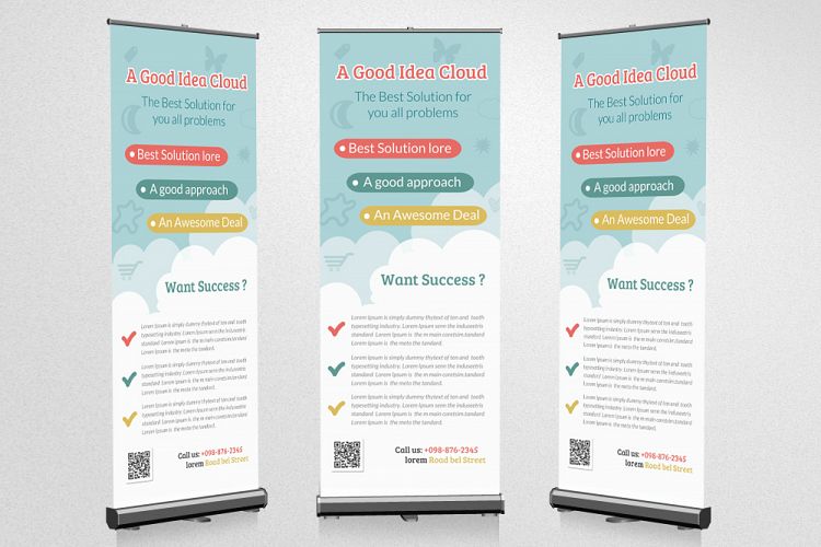 Business Idea Roll Up Banner