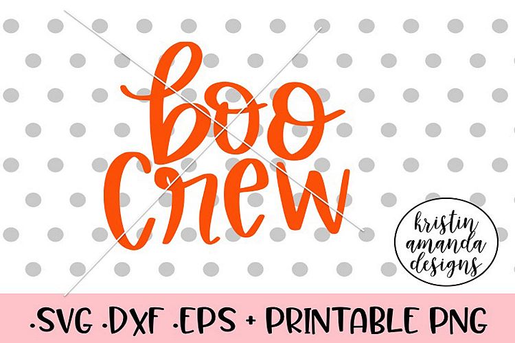 Boo Crew Hand Lettered Halloween Fall SVG DXF SVG