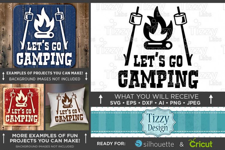 Lets Go Camping SVG File - Camping Svg - Camping Svg - 766