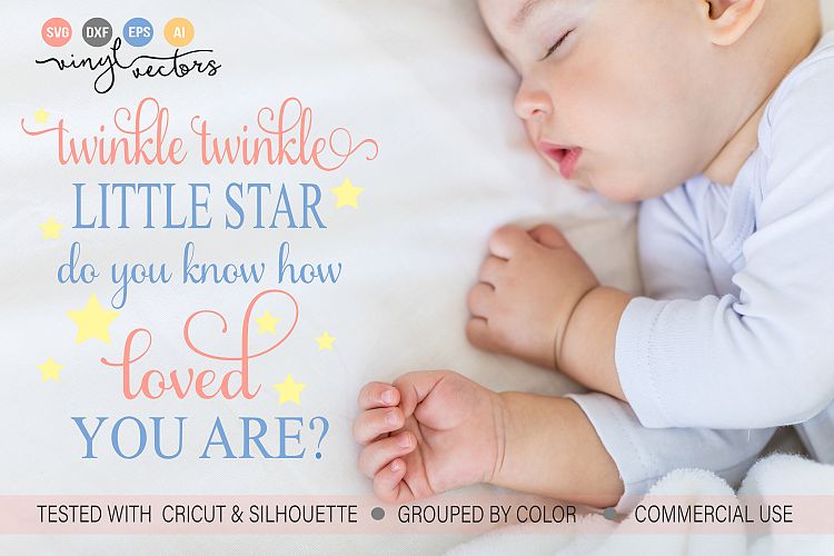 Twinkle Twinkle Little Star DXF SVG Cut File