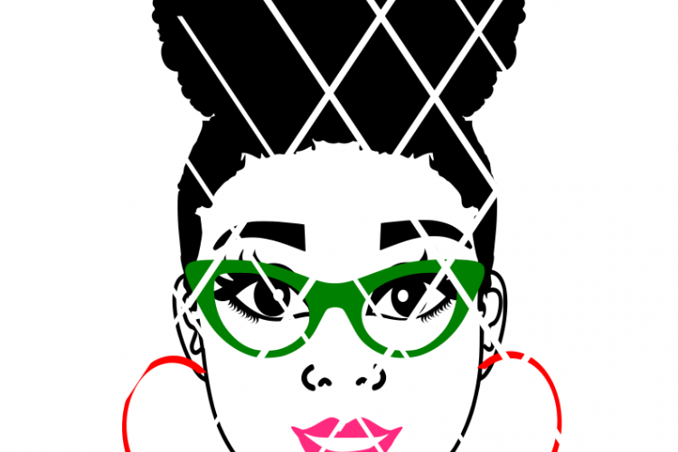 Emma SVG, Afro svg,Nubian svg,Black Woman svg,Glasses,African American SVG,Nubian svg