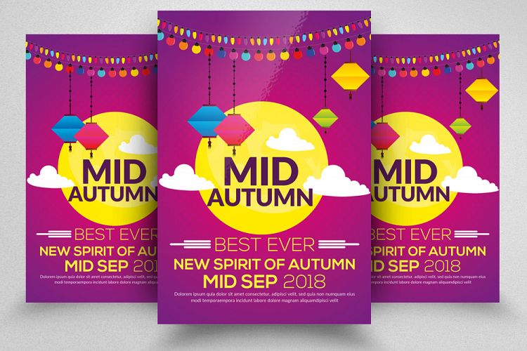 Mid Autumn Flyer Template