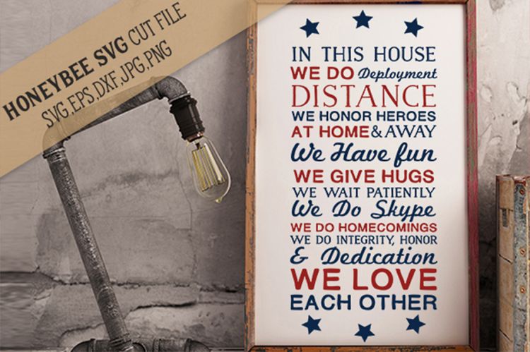 Military House Rules SVG Cut File