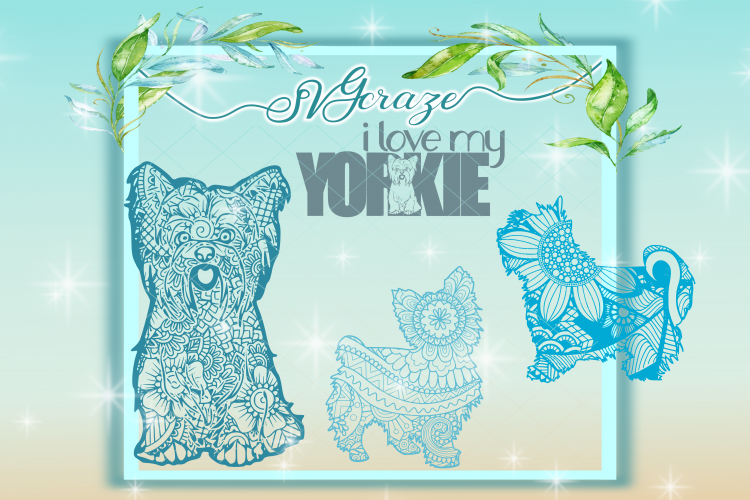 Yorkie Mandala, Yorkshire Terrier, Mandala SVG, Svg File