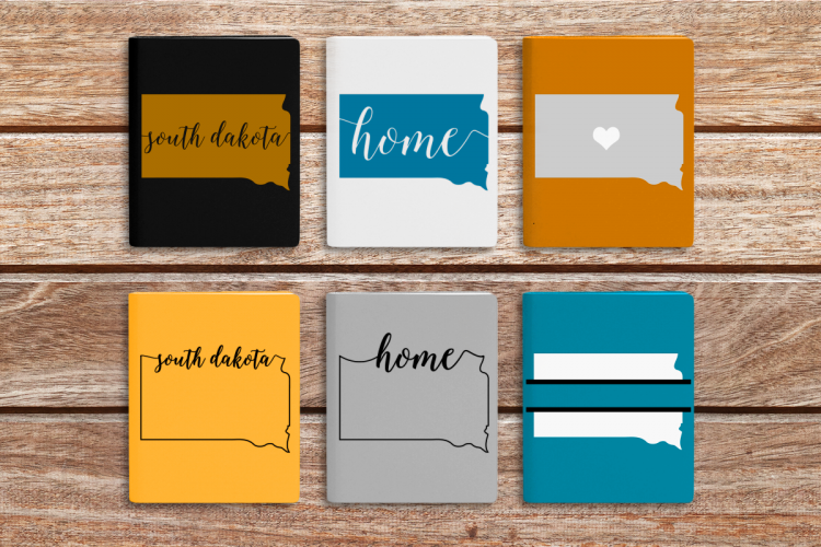 State of South Dakota SVG File Cutting Template