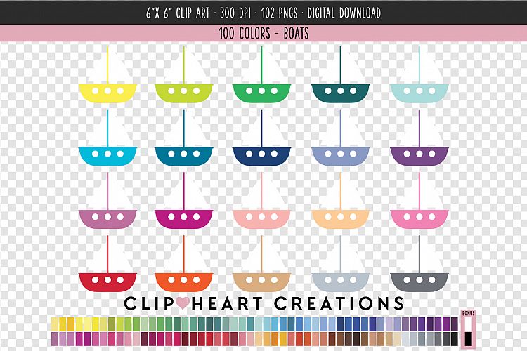 Boats Clip Art - 100 Clip Art Graphics