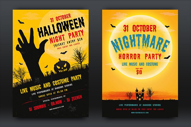 Halloween Party Flyer Template