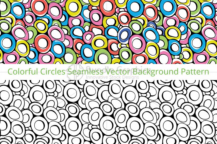 Circles - Colorful Vector Pattern example image 1