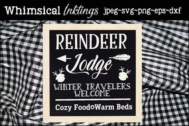 Reindeer Lodge SVG