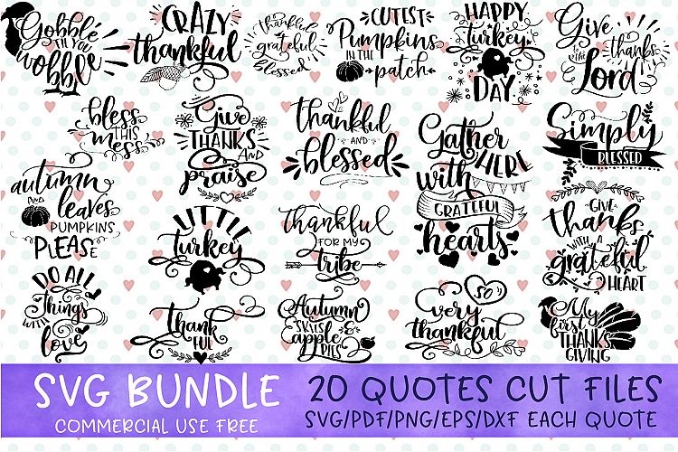 Thanksgiving bundle svg Gobble SVG Pumpkins svg Turkey